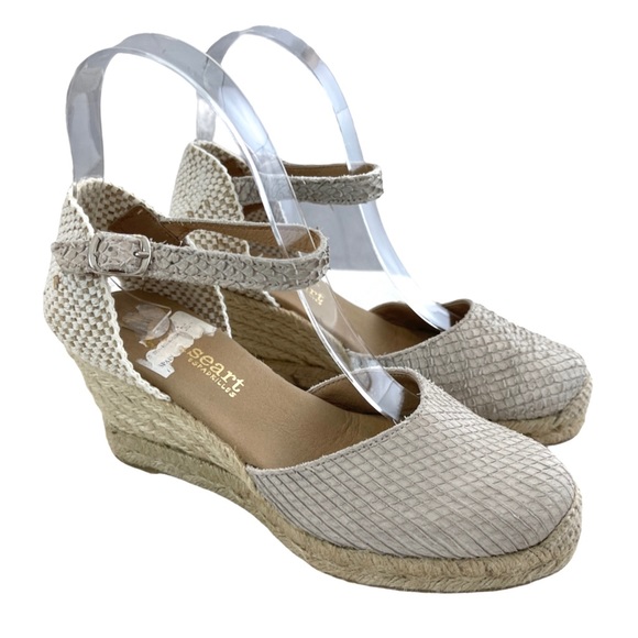 Paseart Ankle Strap Espadrille Wedge Sandals - Picture 4 of 14